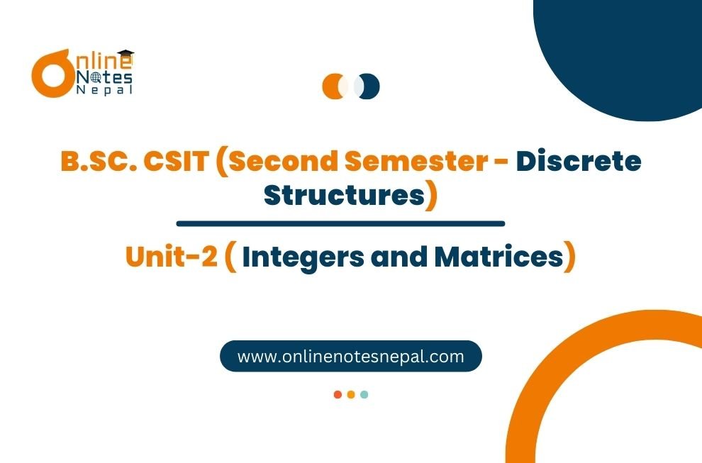 Unit 2: Integers and Matrices Photo